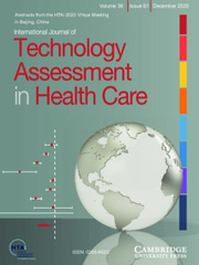 INTERNATIONAL JOURNAL OF TECHNOLOGY ASSESSMENT IN HEALTH CARE