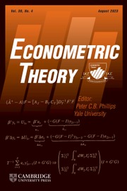 ECONOMETRIC THEORY
