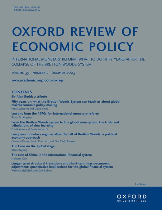 OXFORD REVIEW OF ECONOMIC POLICY