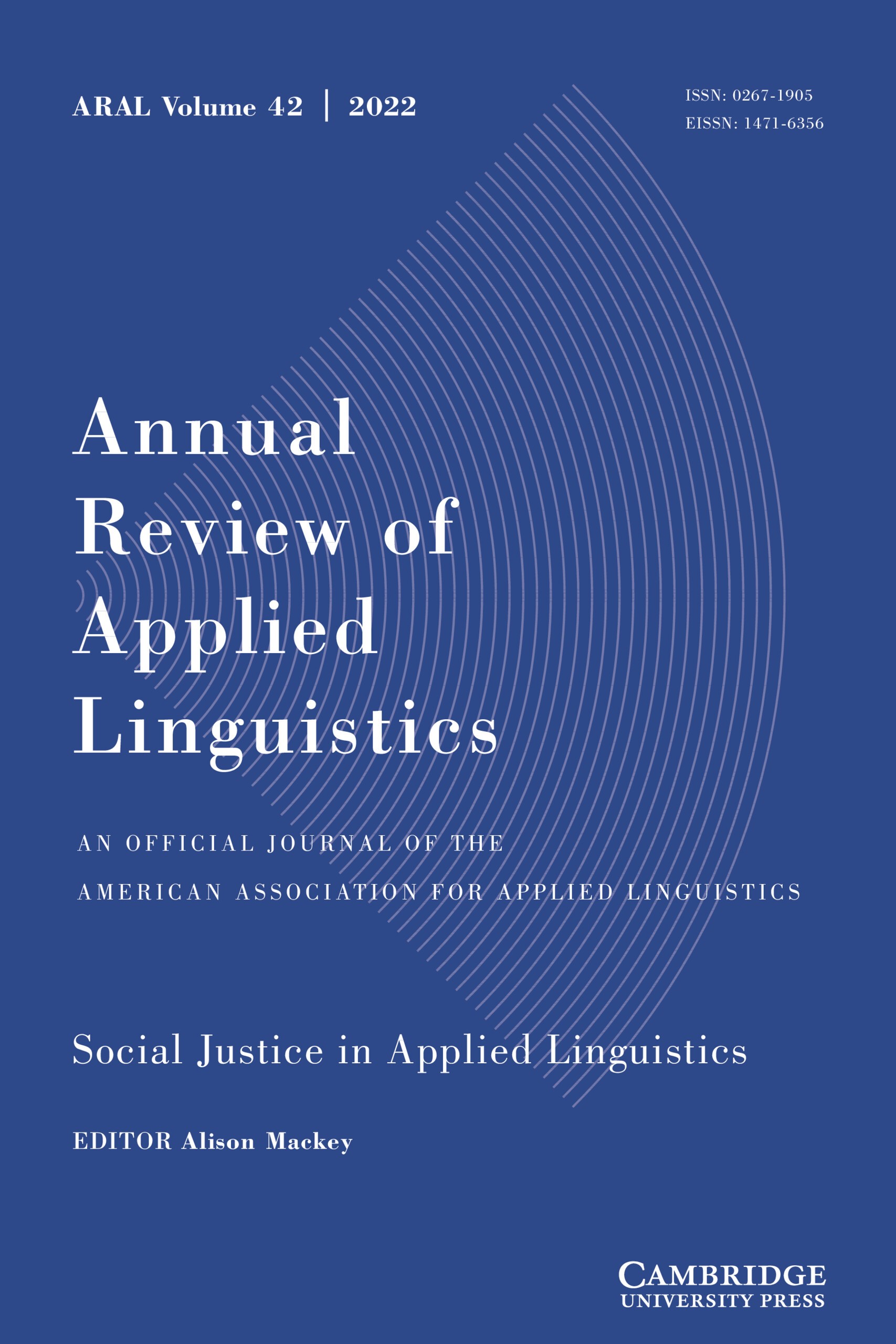 ANNUAL REVIEW OF APPLIED LINGUISTICS