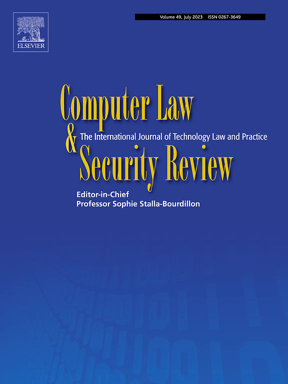 COMPUTER LAW & SECURITY REVIEW