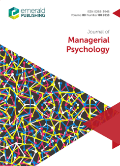 JOURNAL OF MANAGERIAL PSYCHOLOGY