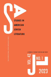 STUDIES IN AMERICAN JEWISH LITERATURE