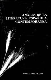 ANALES DE LA LITERATURA ESPANOLA CONTEMPORANEA