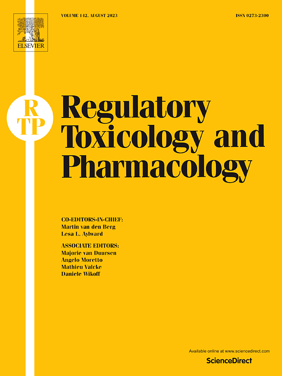 REGULATORY TOXICOLOGY AND PHARMACOLOGY