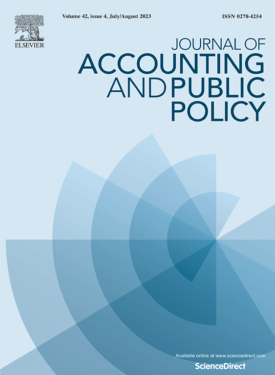 JOURNAL OF ACCOUNTING AND PUBLIC POLICY