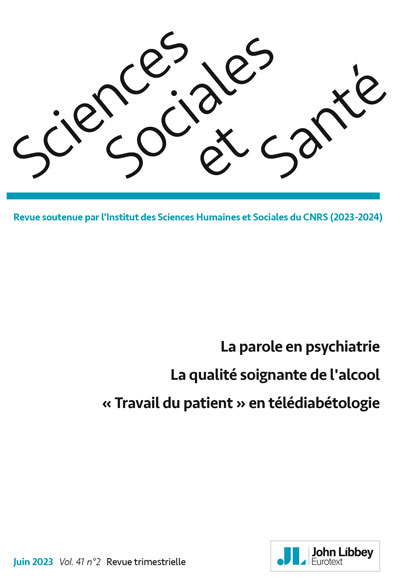 SCIENCES SOCIALES ET SANTE