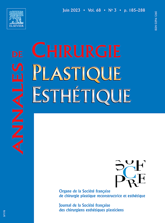 ANNALES DE CHIRURGIE PLASTIQUE ESTHETIQUE