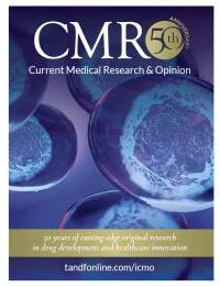CURRENT MEDICAL RESEARCH AND OPINION