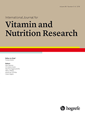 INTERNATIONAL JOURNAL FOR VITAMIN AND NUTRITION RESEARCH