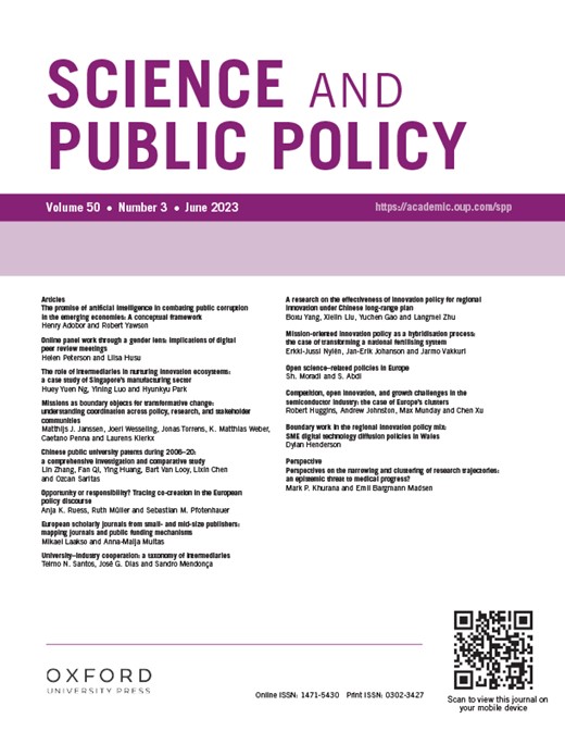 SCIENCE AND PUBLIC POLICY
