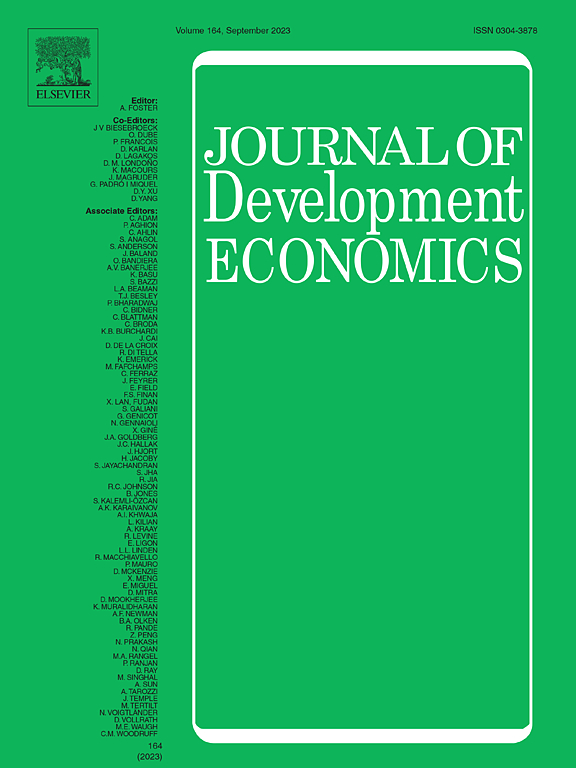 JOURNAL OF DEVELOPMENT ECONOMICS
