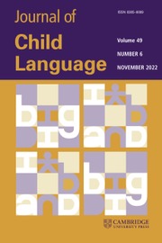 JOURNAL OF CHILD LANGUAGE