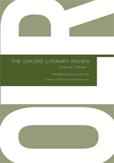 OXFORD LITERARY REVIEW