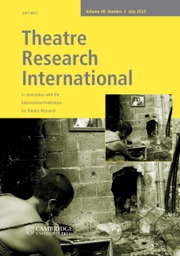THEATRE RESEARCH INTERNATIONAL