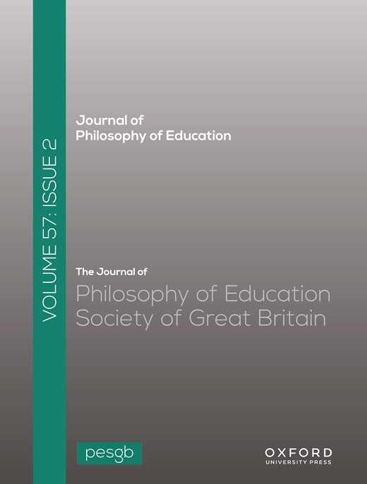 JOURNAL OF PHILOSOPHY OF EDUCATION
