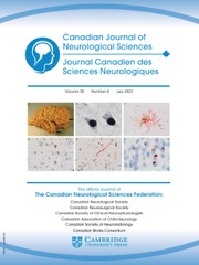 CANADIAN JOURNAL OF NEUROLOGICAL SCIENCES