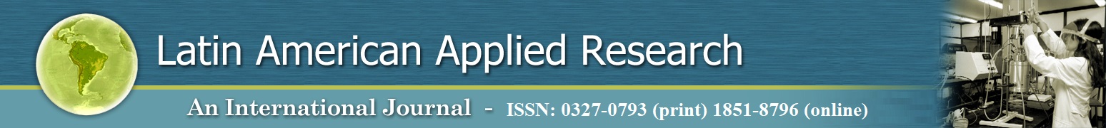 LATIN AMERICAN APPLIED RESEARCH