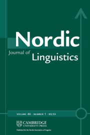 NORDIC JOURNAL OF LINGUISTICS