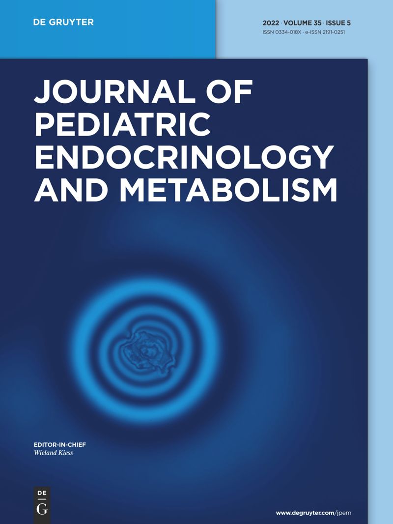JOURNAL OF PEDIATRIC ENDOCRINOLOGY & METABOLISM