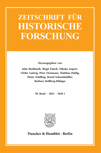 ZEITSCHRIFT FUR HISTORISCHE FORSCHUNG