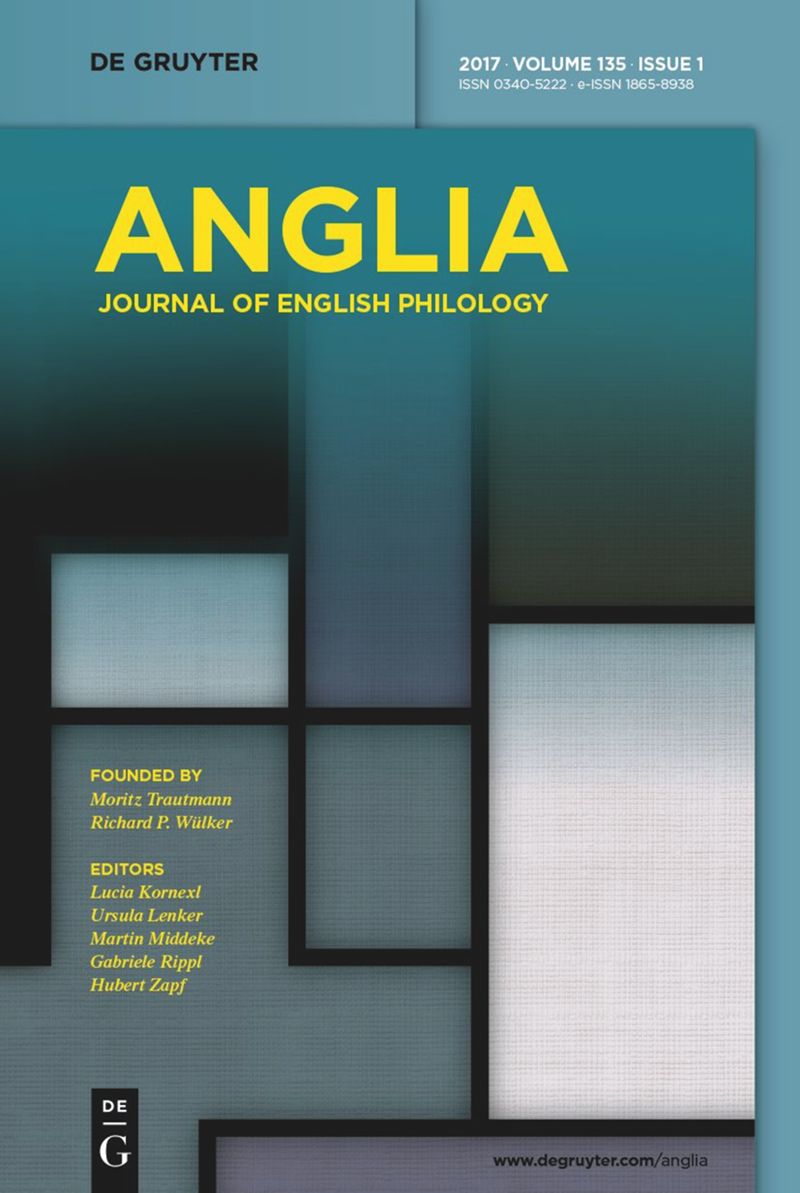 ANGLIA-ZEITSCHRIFT FUR ENGLISCHE PHILOLOGIE