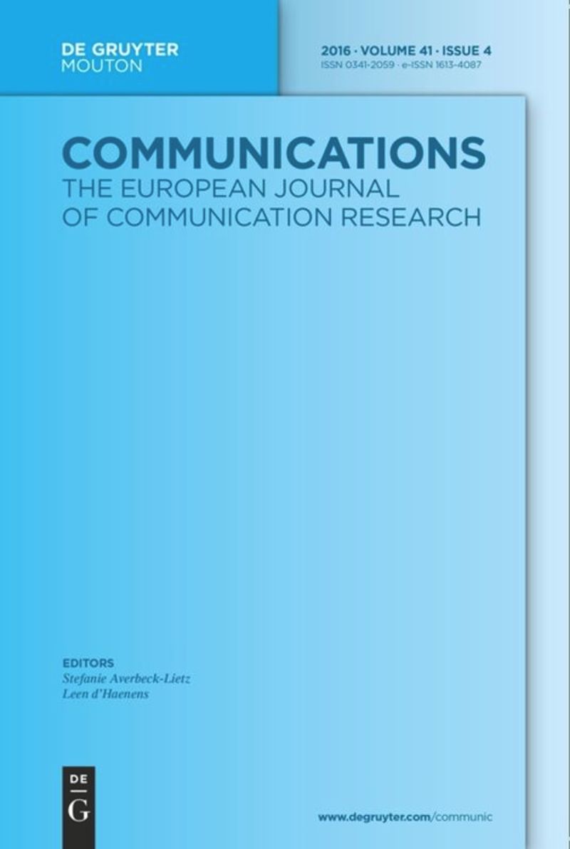 COMMUNICATIONS-EUROPEAN JOURNAL OF COMMUNICATION RESEARCH