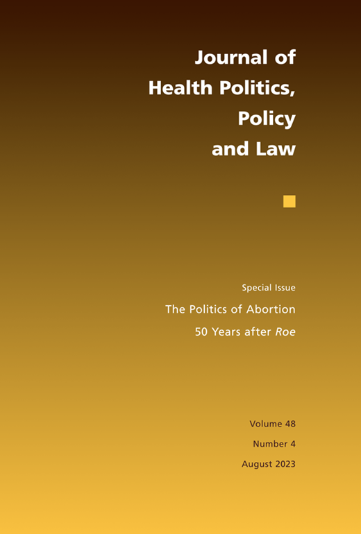 JOURNAL OF HEALTH POLITICS POLICY AND LAW