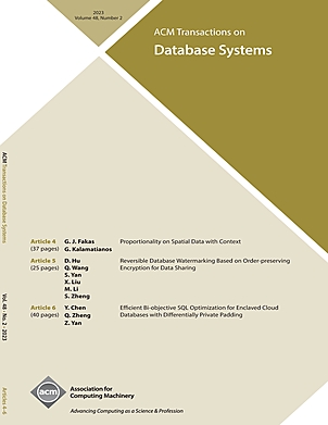 ACM TRANSACTIONS ON DATABASE SYSTEMS