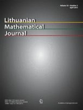 LITHUANIAN MATHEMATICAL JOURNAL