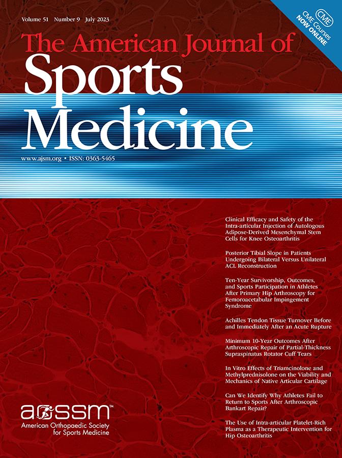 AMERICAN JOURNAL OF SPORTS MEDICINE