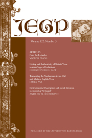 JOURNAL OF ENGLISH AND GERMANIC PHILOLOGY