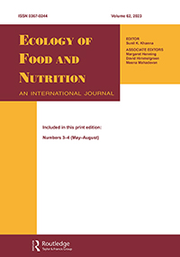 ECOLOGY OF FOOD AND NUTRITION