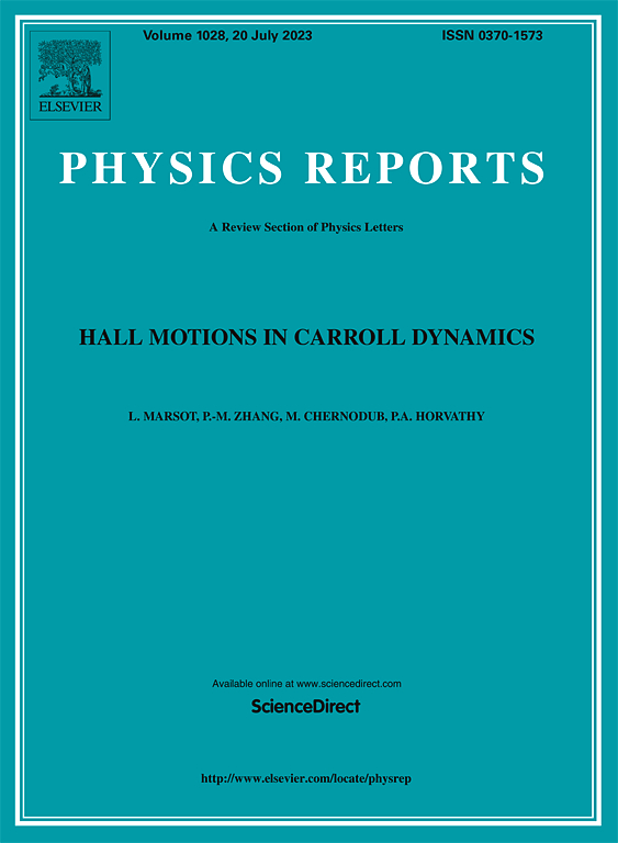 PHYSICS REPORTS-REVIEW SECTION OF PHYSICS LETTERS