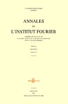 ANNALES DE L INSTITUT FOURIER