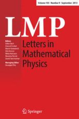 LETTERS IN MATHEMATICAL PHYSICS