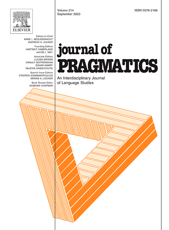 JOURNAL OF PRAGMATICS