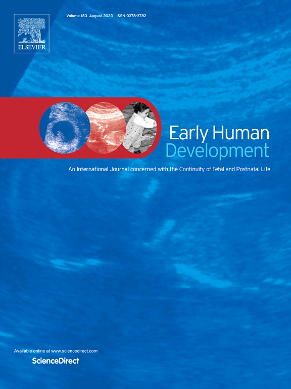 EARLY HUMAN DEVELOPMENT