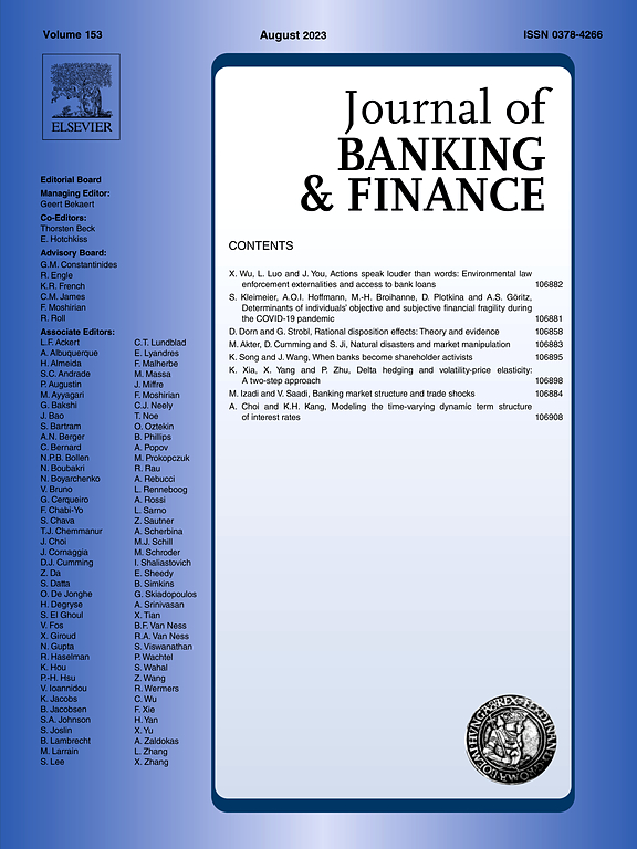 JOURNAL OF BANKING & FINANCE