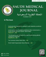 SAUDI MEDICAL JOURNAL