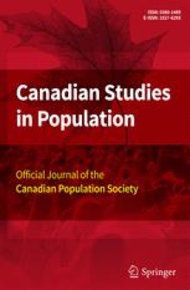 CANADIAN STUDIES IN POPULATION