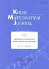KODAI MATHEMATICAL JOURNAL