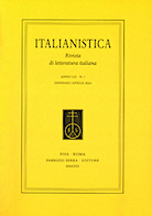 ITALIANISTICA-RIVISTA DI LETTERATURA ITALIANA