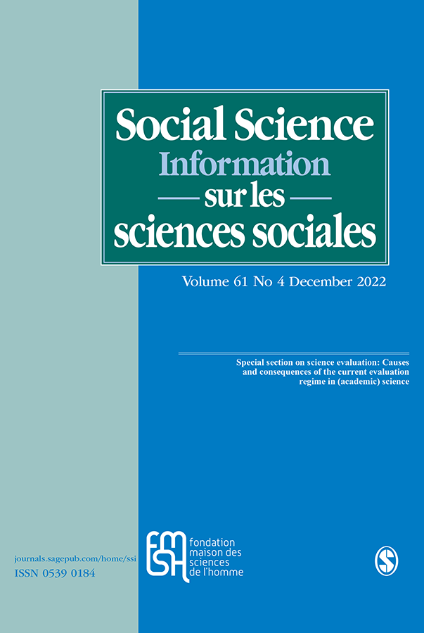 SOCIAL SCIENCE INFORMATION SUR LES SCIENCES SOCIALES