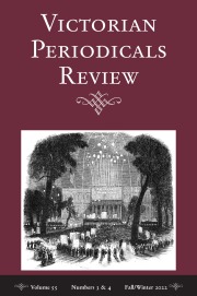 VICTORIAN PERIODICALS REVIEW