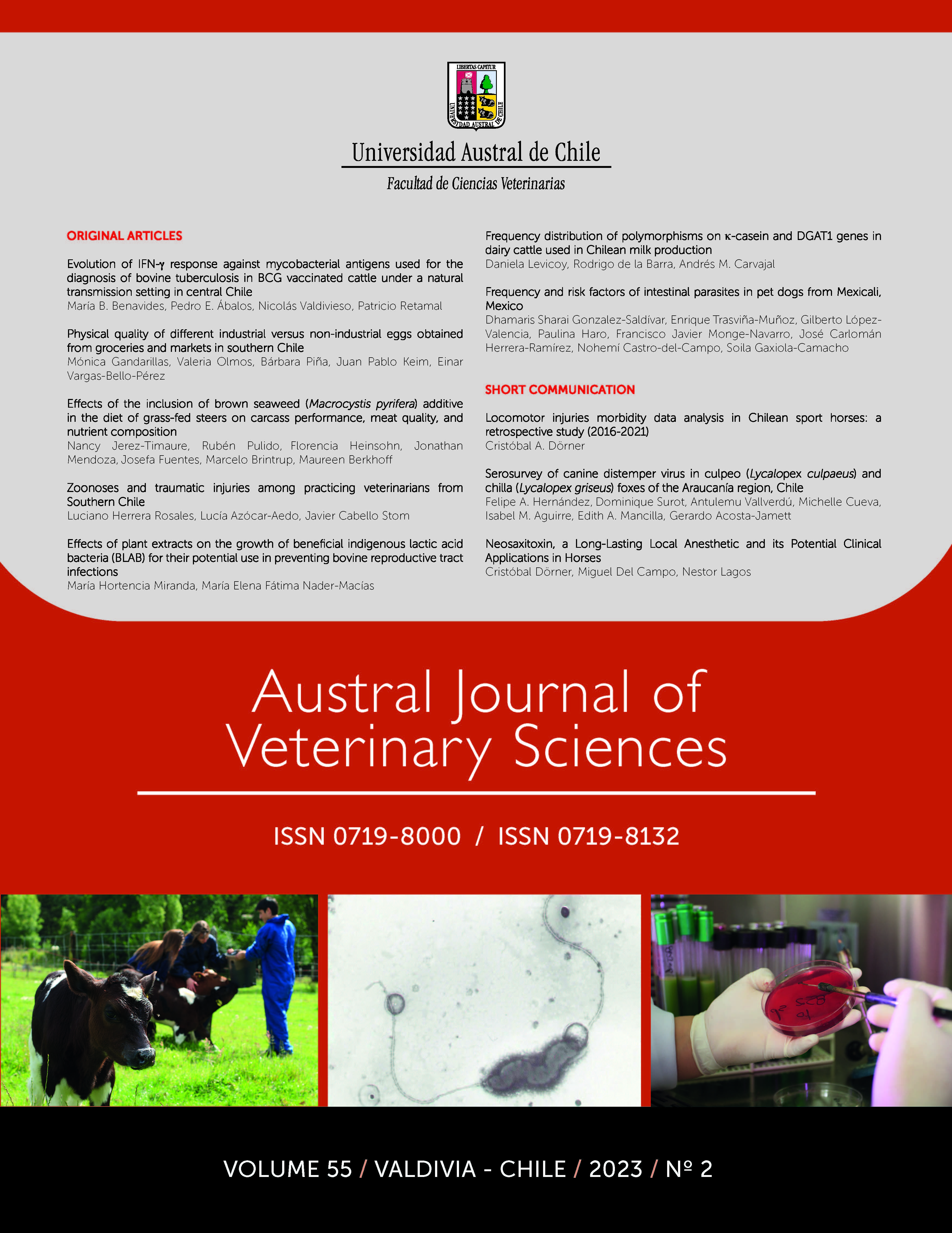 AUSTRAL JOURNAL OF VETERINARY SCIENCES
