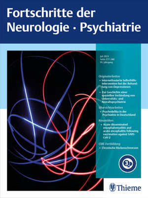 FORTSCHRITTE DER NEUROLOGIE PSYCHIATRIE