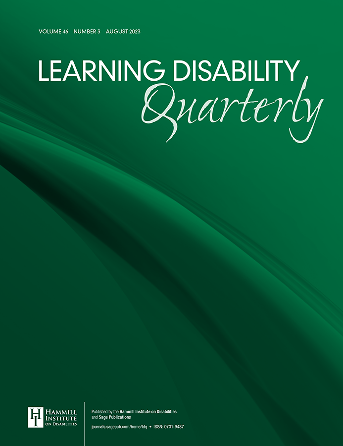 LEARNING DISABILITY QUARTERLY