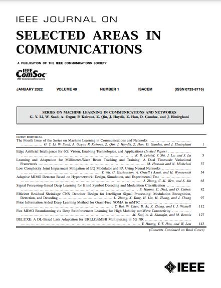IEEE JOURNAL ON SELECTED AREAS IN COMMUNICATIONS