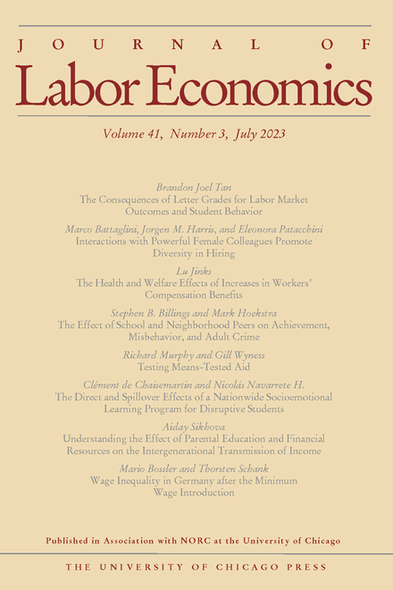 JOURNAL OF LABOR ECONOMICS